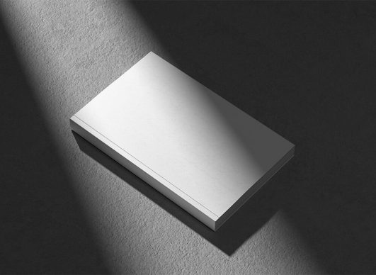 Free Softcover Book with Shadow Overlay Mockup - PsFiles