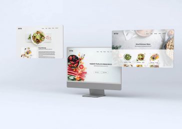 Free Website Template Presentation Mockup