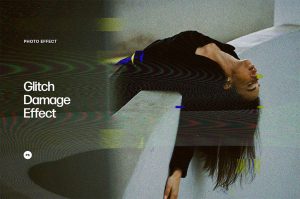 Glitch Damage Photo Effect