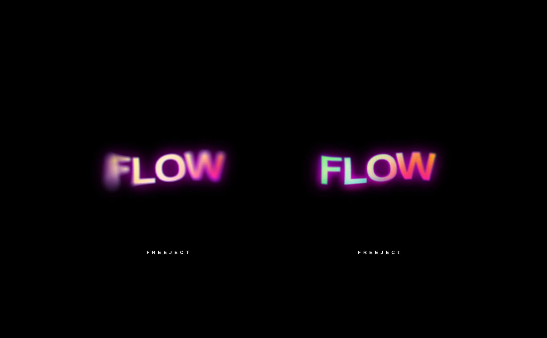 Glow Blurry Text Effect