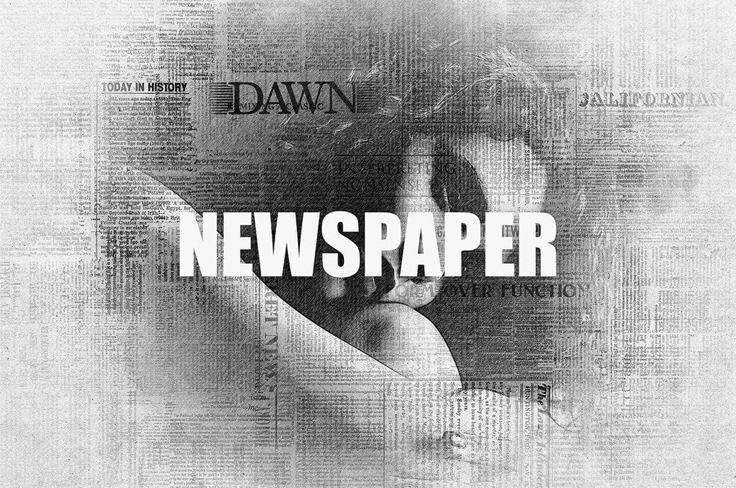 newspaper template psd free download