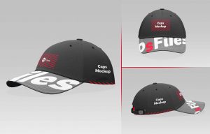 Free Baseball Caps Mockup PSD set PsFiles