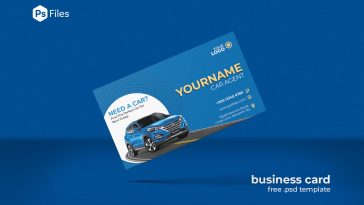 BLue Color theme creative Taxi Car Agent Business Card Design PSD Template Free Download