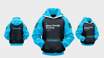 Free Men’s Hoodie Mockup PSD Set