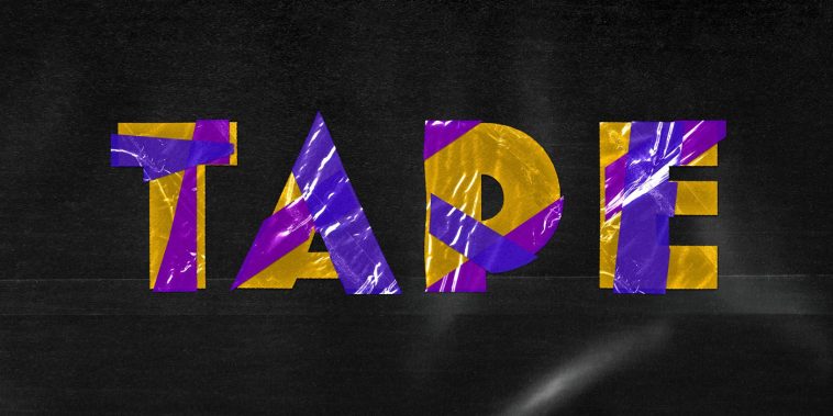Free Plastic Tape Text Effect