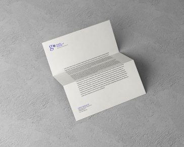 Free Simple A4 Letterhead Mockup