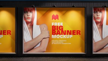 Large Format Banner Mockup
