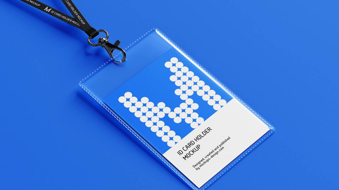 Free Id Card Holder Lanyard Mockup Psd Set - Psfiles