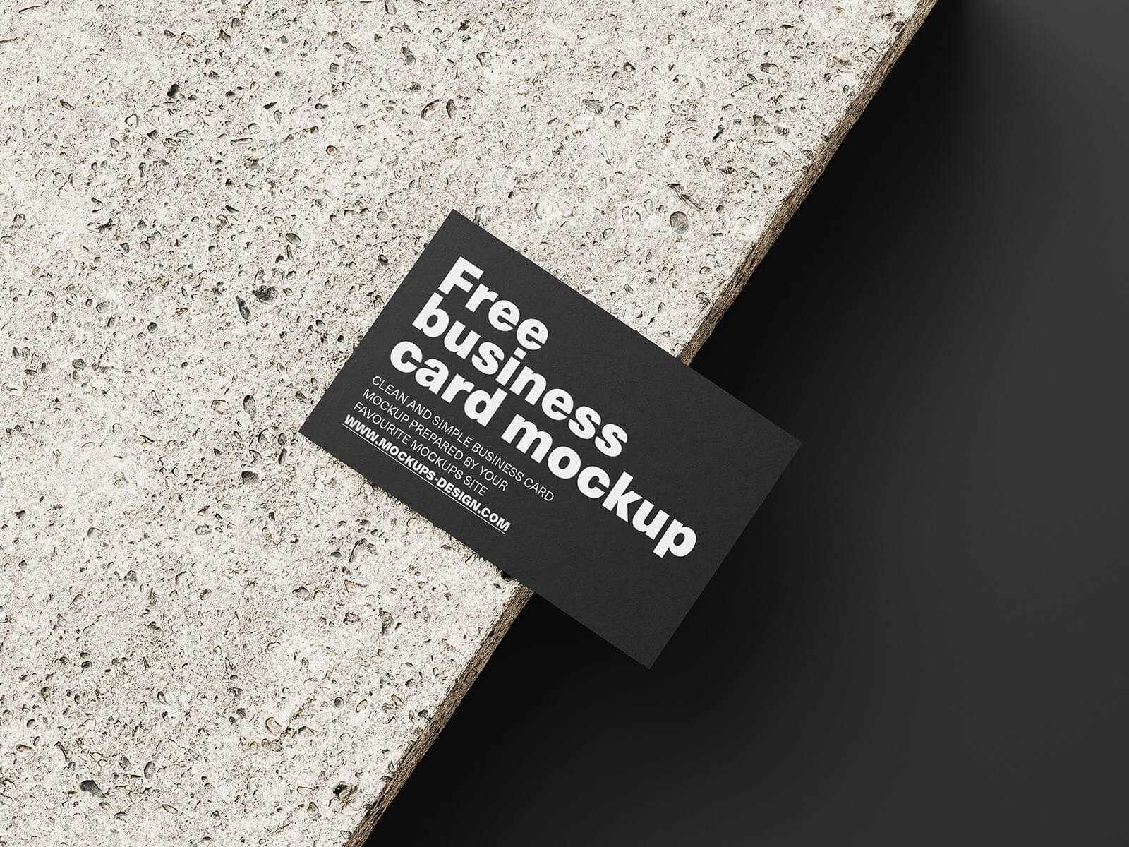 Free Premium Business Card On A Brick Mockup PSD
