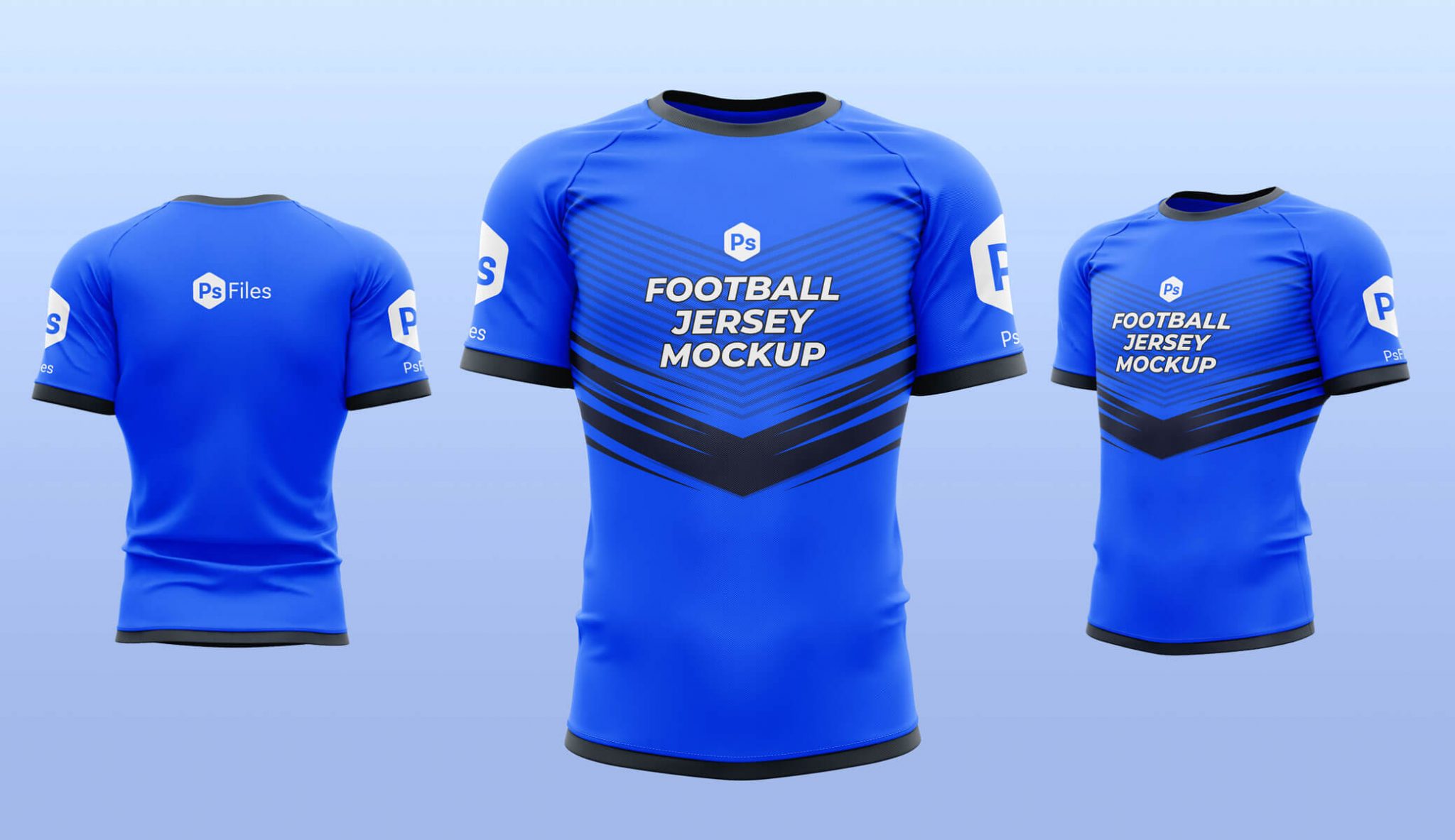 New Free Football Soccer Jersey Mockups PSD set - PsFiles