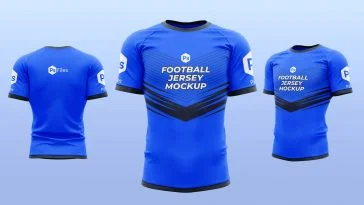 New Free Football Soccer Jersey Mockups PSD set PsFiles