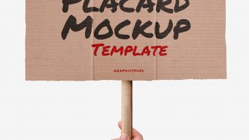 Placard Mockup Template