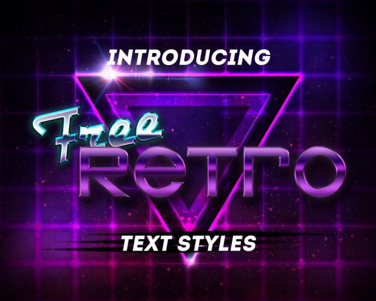 Retro PSD Text Styles