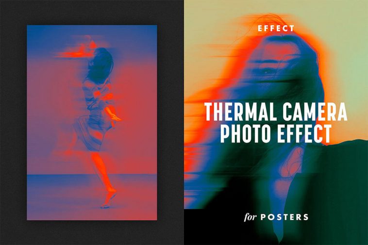 Thermal Camera Poster Effect