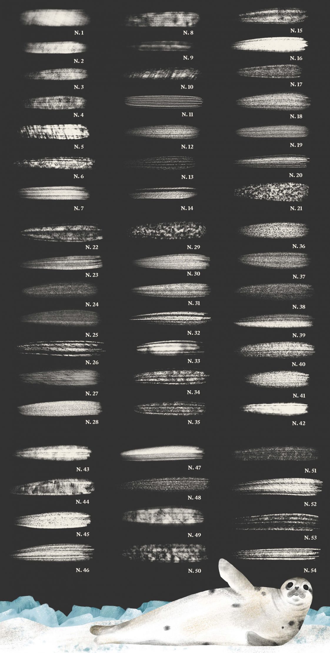 Free Arctic Dry Shading Brushes Procreate PsFiles