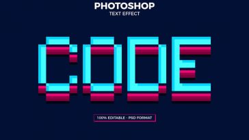 Free Code Photoshop Text Effect