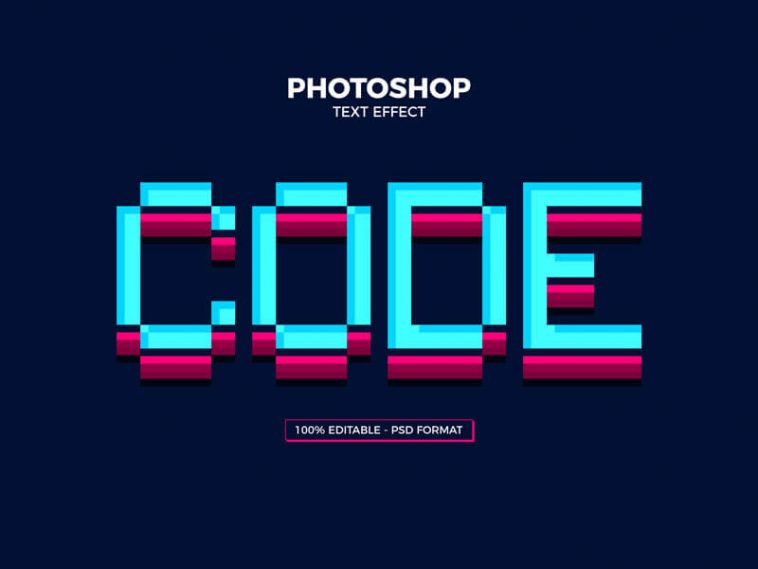 Free Code Photoshop Text Effect