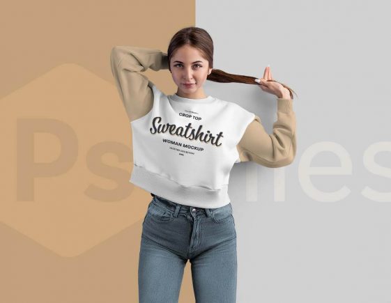 Free Free Crop Top Sweatshirt Mockup Psd Psfiles