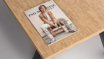 Free PSD Magazine Mockup