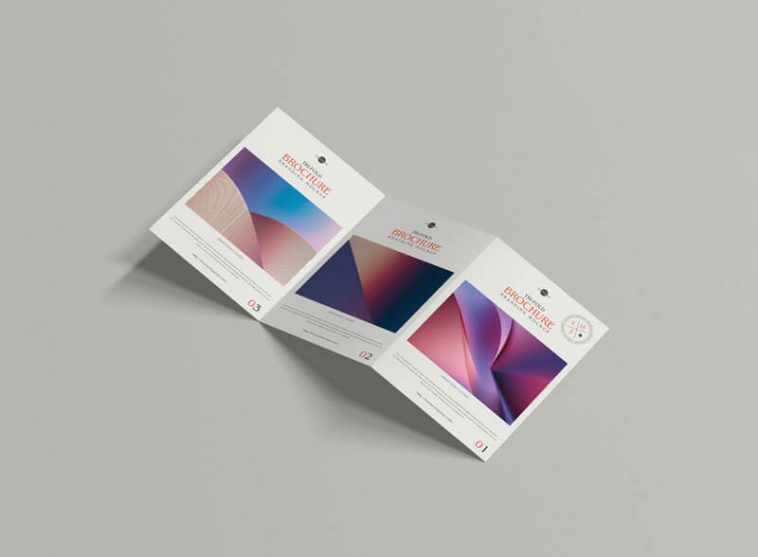 Free PSD Tri-Fold Brochure Mockup