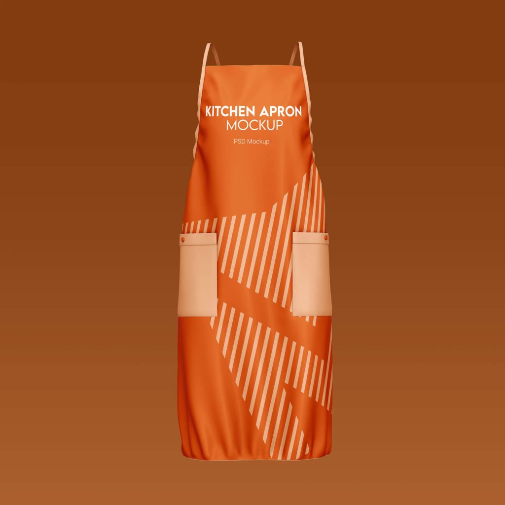 Free Professional Kitchen Apron Mockup PSD Set PsFiles