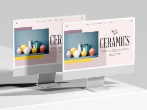 Free Website Branding New iMac Mockup