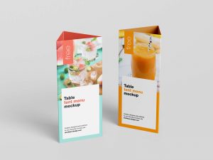 Free Table Tent Mockup