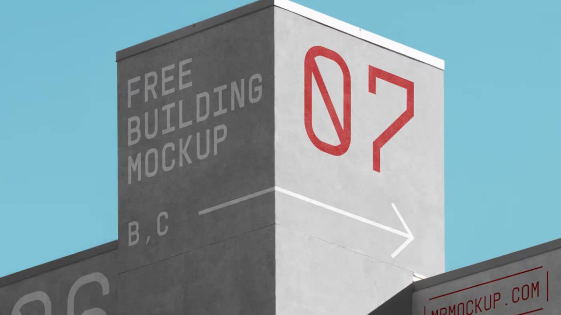 Free Logo Sign Mockup on Corporate Building PSD - PsFiles
