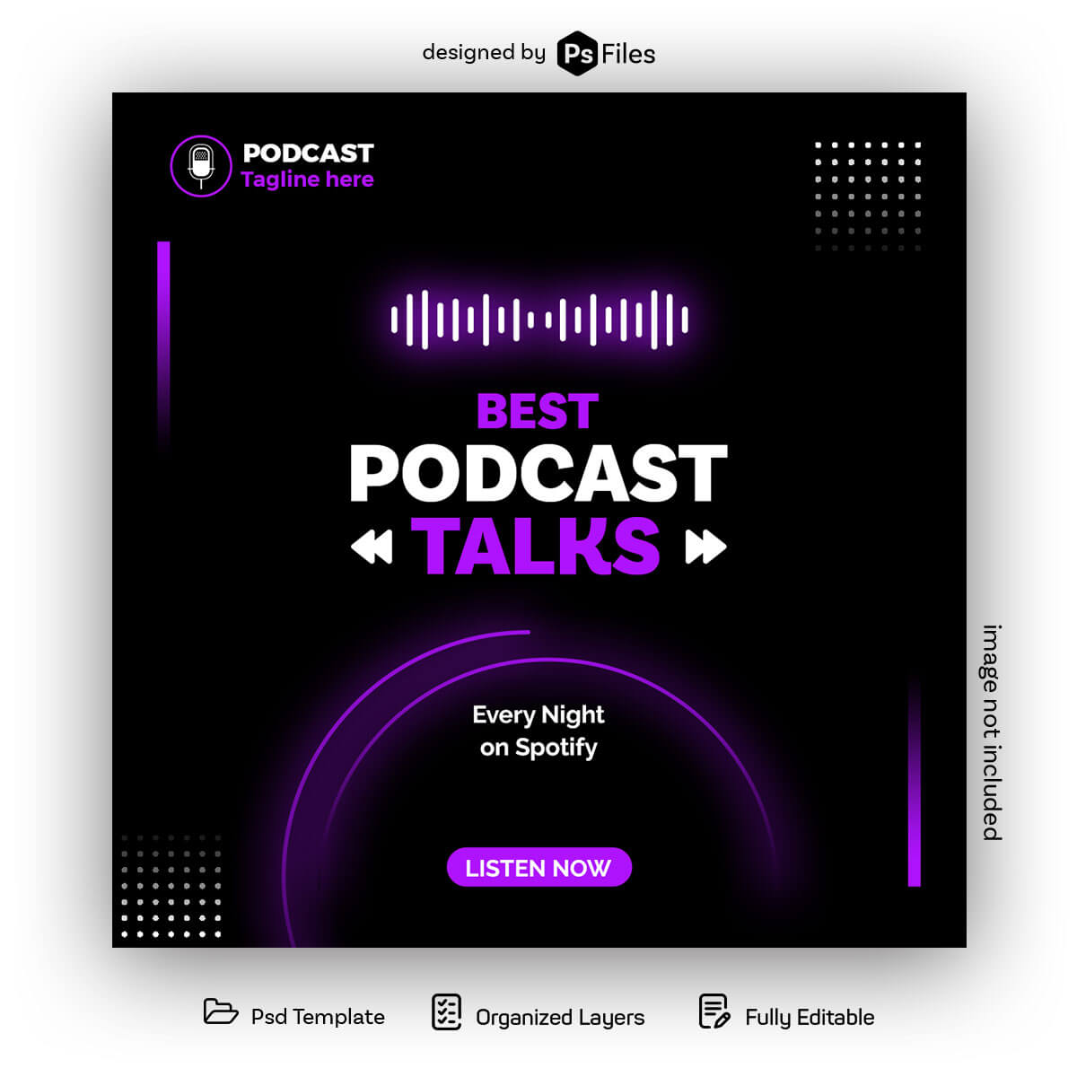 Free and customizable podcast templates