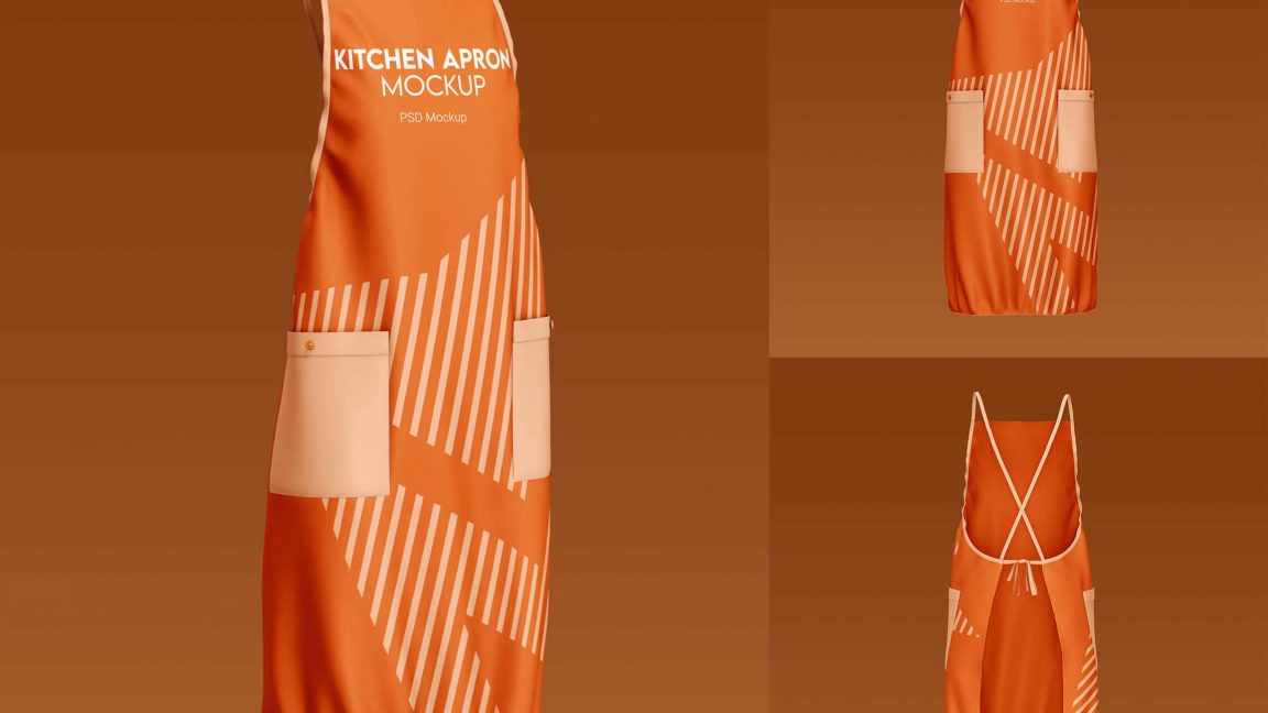 Chef Kitchen Apron Mockup PsFiles