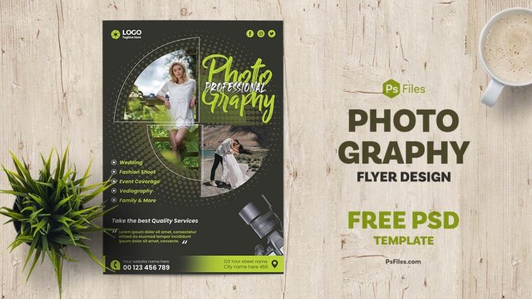 Free Professional Photography Flyer Design PSD Templates