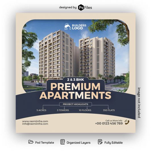 Real Estate Apartment for Sale Free Instagram Post Design PSD PsFiles