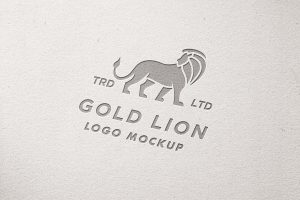 Debossed Paper Logo Mockup