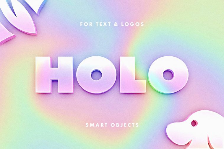 Holographic Text Effect