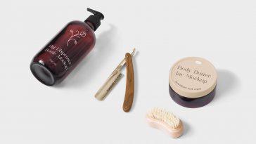 Barber Shop, Salon Logo Free Branding Mockup