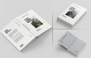 Free Hardcover Book Mockups PSD set