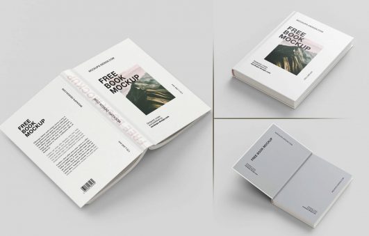 Free Hardcover Book Mockups Psd Set - Psfiles - Free Photoshop Files