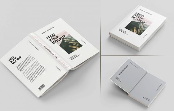 Free Hardcover Book Mockups PSD set - PsFiles - Free Photoshop Files