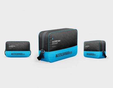 Free Leather Bag Mockup PSD