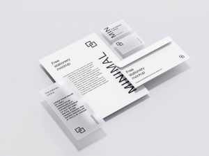 Stationery Minimalist Mockup