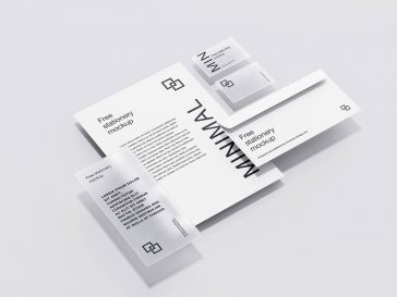 Stationery Minimalist Mockup