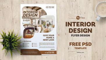 Interior Design Business Free Flyer PSD Template