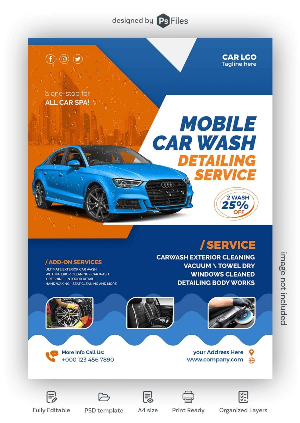 Promote Your Car Wash and Detailing Services with Our Free Car Wash ...