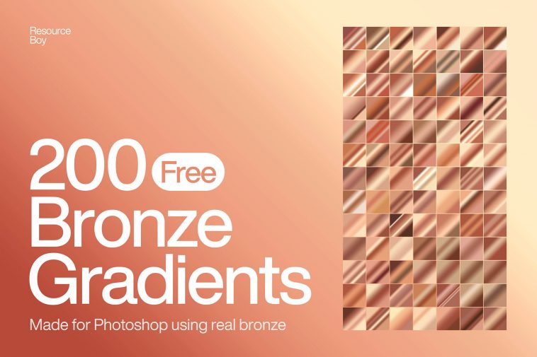 200 Bronze Photoshop Gradients