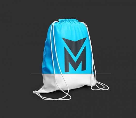 2 Gym Sack Bag Mockups in Different Shots - PsFiles