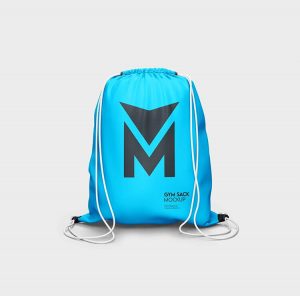 2 Gym Sack Mockups in Different Shots