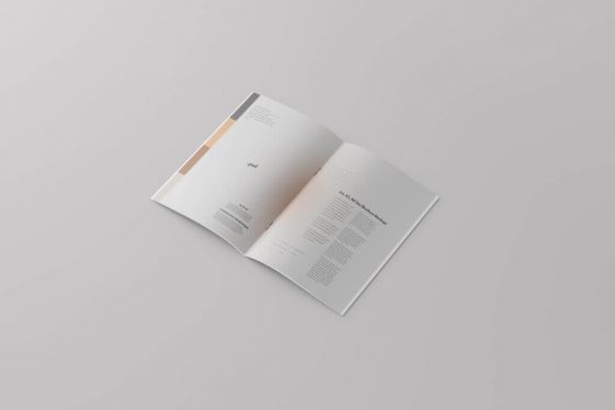 Download 5 Free A4 Multiple Pages Bi-Fold Brochure Mockups PSD Files ...