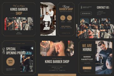 Barbershop Instagram Post Template
