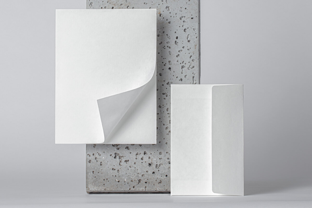 Envelope Mockup Concrete Background