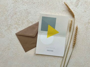 Folded Invitation Card Mockup PSD